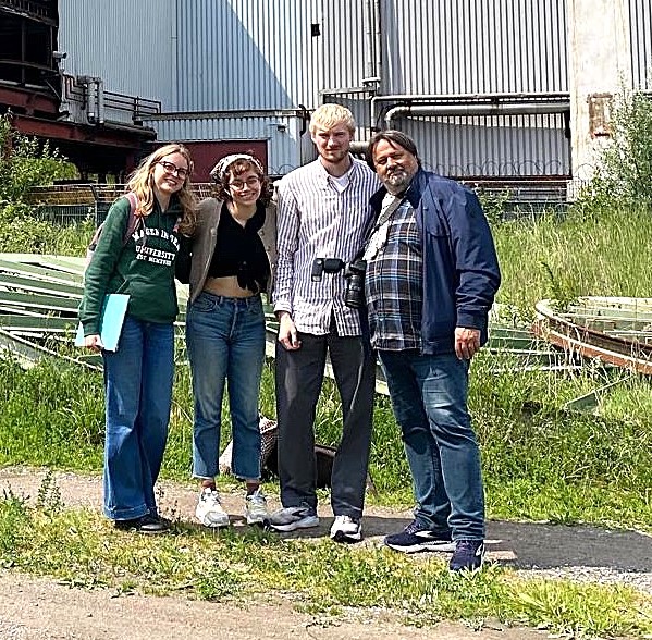 Alienor, Eva und Marnix von der Uni Wageningen mit mir auf Hugo Alienor, Eva und Marnix von der Uni Wageningen mit mir auf Hugo